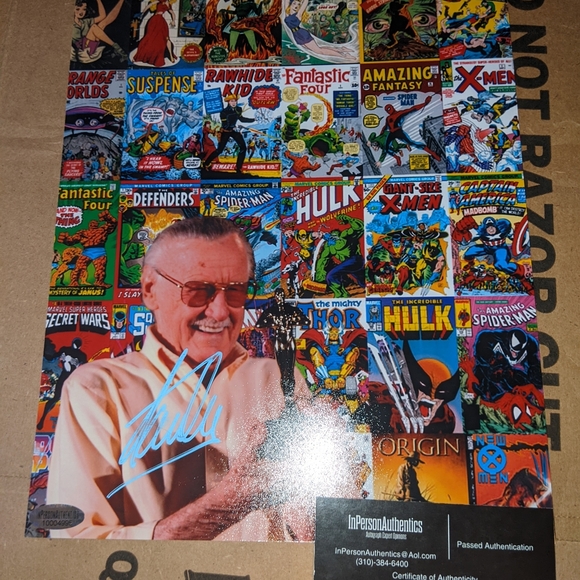 Stan lee 8x10 autograph with coa - Picture 4 of 5